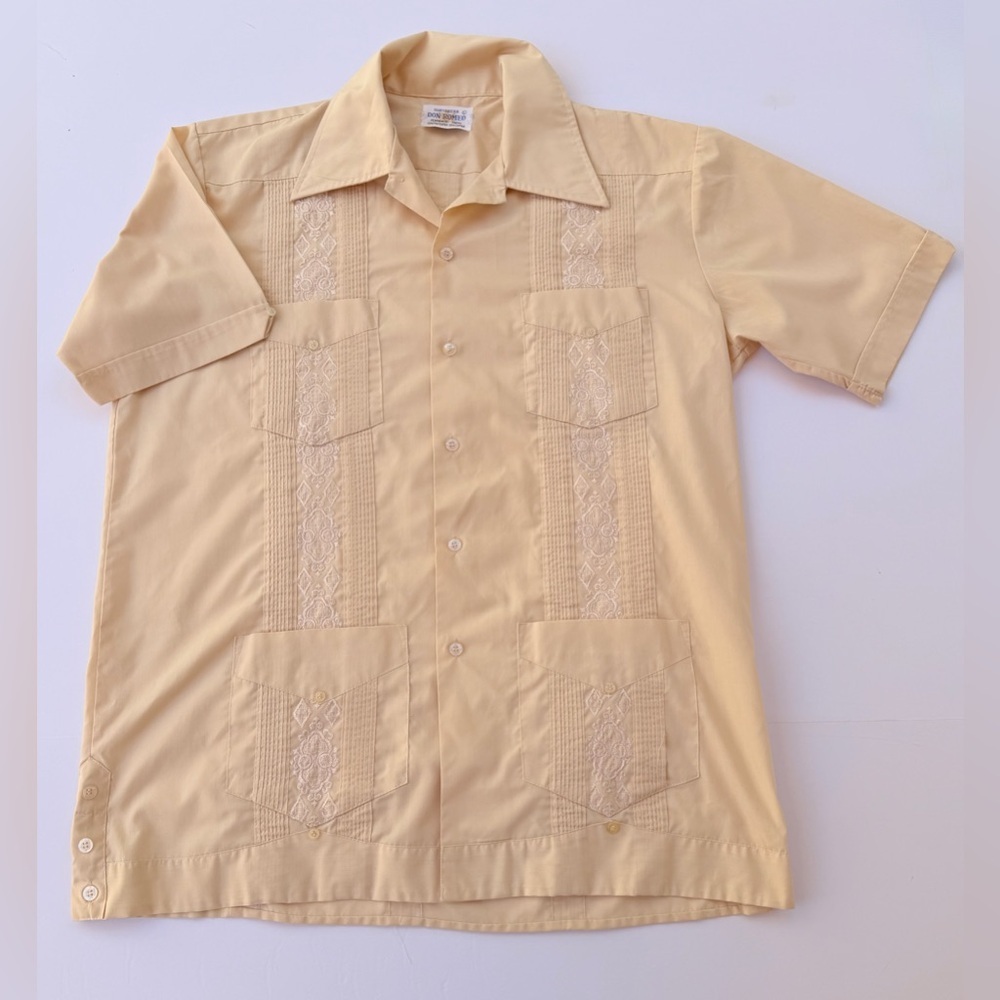 Vintage Don Romeo Guyabera Cuban Leisure Shirt Size Large😎👍​​